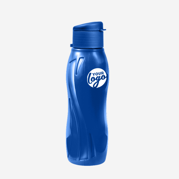 500ML ARCTIC SWIRL WATER BOTTLE PAD PRINT – METALLIC BLUE