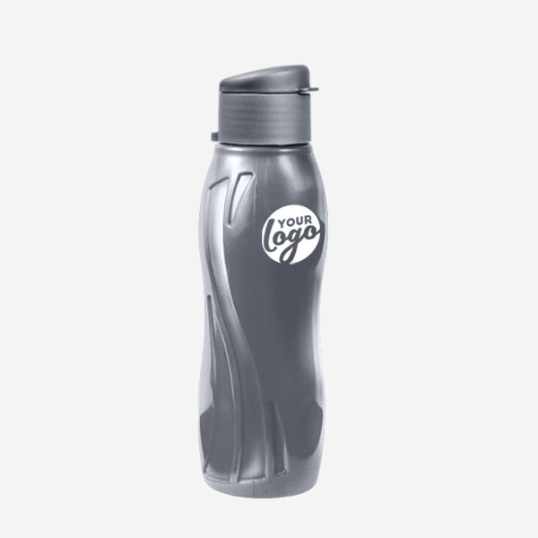 500ML ARCTIC SWIRL WATER BOTTLE PAD PRINT – METALLIC SILVER