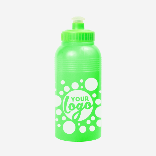 500ML KIDS WATER BOTTLE IN CLEAR LIME GREEN