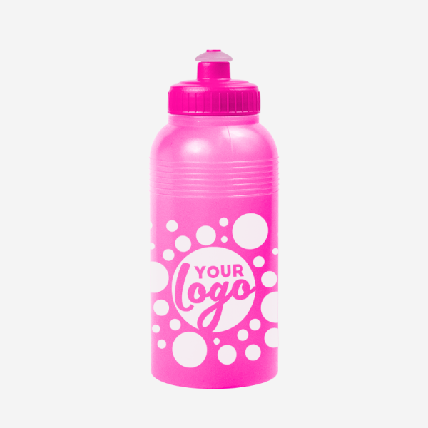 500ML KIDS WATER BOTTLE IN CLEAR MAGENTA