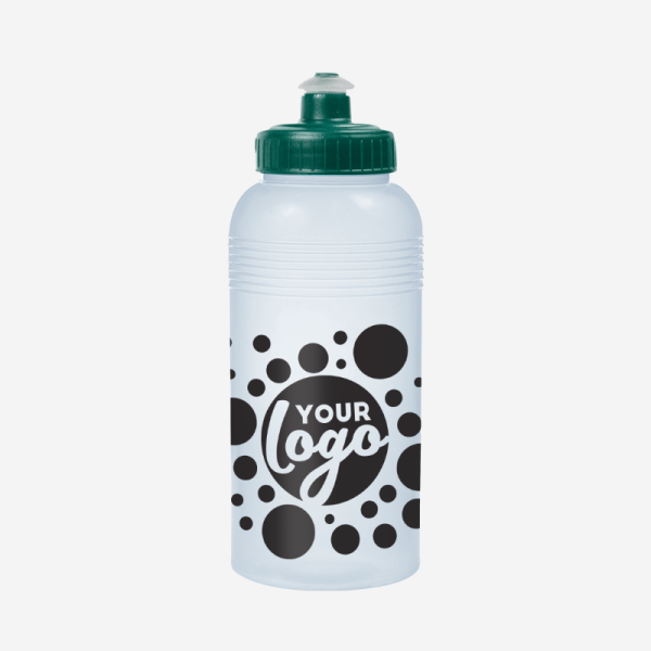 Opaque Standard 500ml Sports Bottle 12 500ML KIDS WATER BOTTLE IN OPAQUE BOTTLE GREEN