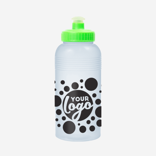 Opaque Standard 500ml Sports Bottle 10 500ML KIDS WATER BOTTLE IN OPAQUE LIME GREEN