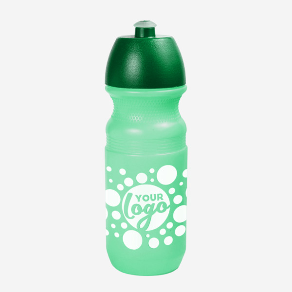 Sportec 9 CYCLIST - 600ml Sports Bottle 23 600ML CYCLIST BOTTLE IN CLEAR EMERALD GREEN