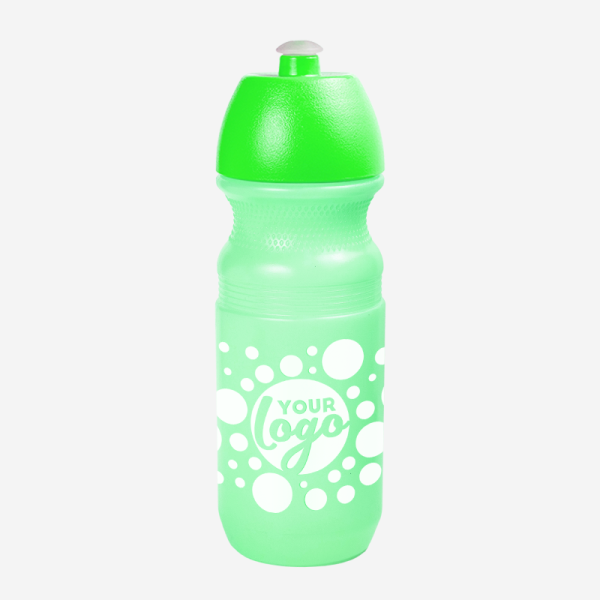 Sportec 9 CYCLIST - 600ml Sports Bottle 22 600ML CYCLIST BOTTLE IN CLEAR LIME GREEN