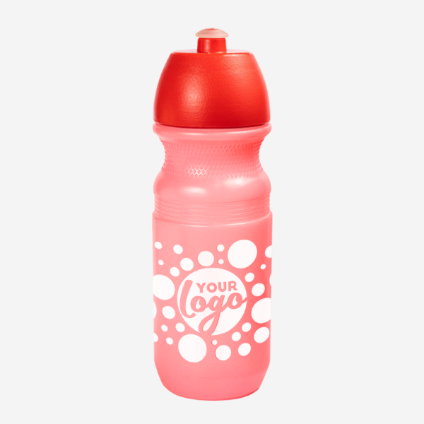 Sportec 9 CYCLIST - 600ml Sports Bottle 19 600ML CYCLIST BOTTLE IN CLEAR RED