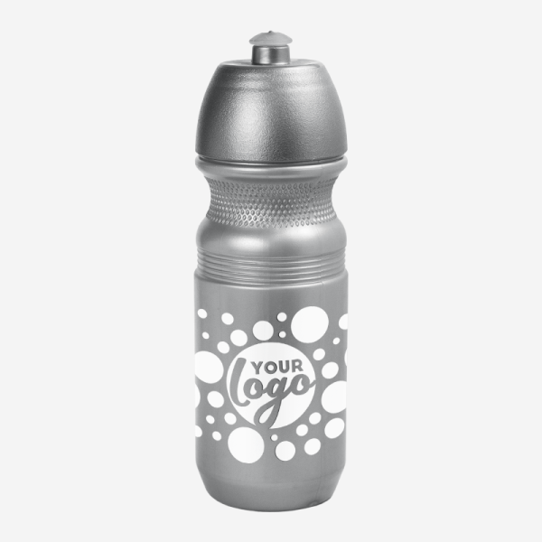 Sportec 9 CYCLIST - 600ml Sports Bottle 28 600ML CYCLIST BOTTLE IN METALLIC SILVER