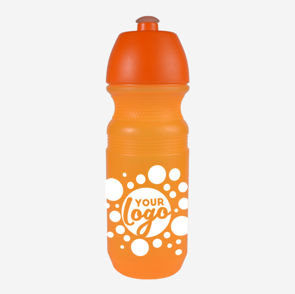 Sportec 9 CYCLIST - 600ml Sports Bottle 26 600ML CYCLIST BOTTLE IN CLEAR ORANGE