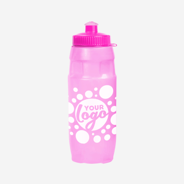 Sportec 13 - 600ml Sports Bottle 20 600ML SP13 SPORTS BOTTLE IN CLEAR MAGENTA