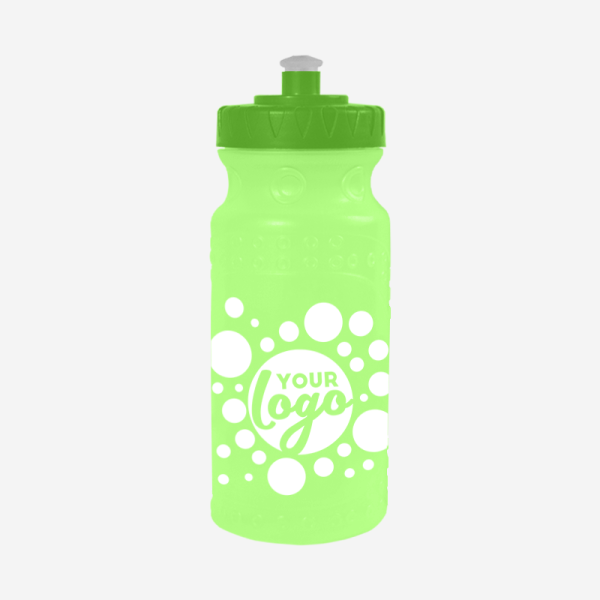 600ML SP5 WATER BOTTLE IN CLEAR LIME GREEN