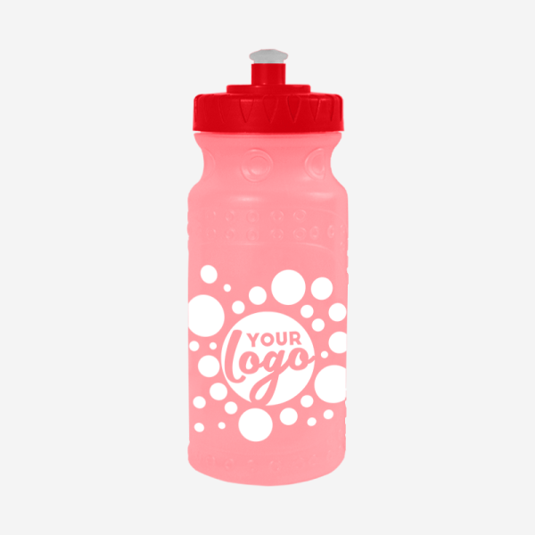 600ML SP5 WATER BOTTLE IN CLEAR RED