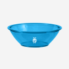 DELUXE PASTIC BOWL IN CLEAR CYAN