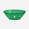 DELUXE PASTIC BOWL IN CLEAR EMERALD GREEN