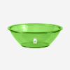 DELUXE PASTIC BOWL IN CLEAR LIME GREEN