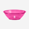 DELUXE PASTIC BOWL IN CLEAR MAGENTA