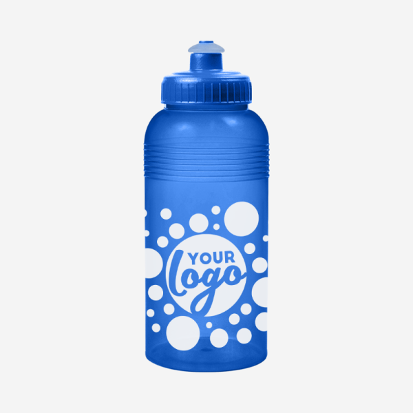 500ML KIDS WATER BOTTLE IN CLEAR CYAN