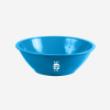 DELUXE PLASTIC BOWL WITH LID & FORKSPOON IN CYAN