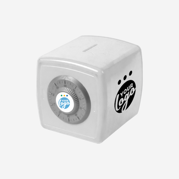 KIDDIES SAFE MONEYBOX IN WHITE