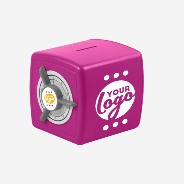 Kiddies Tri-dial Moneybox 6 KIDDIES TRIDIAL MONEYBOX IN MAGENTA