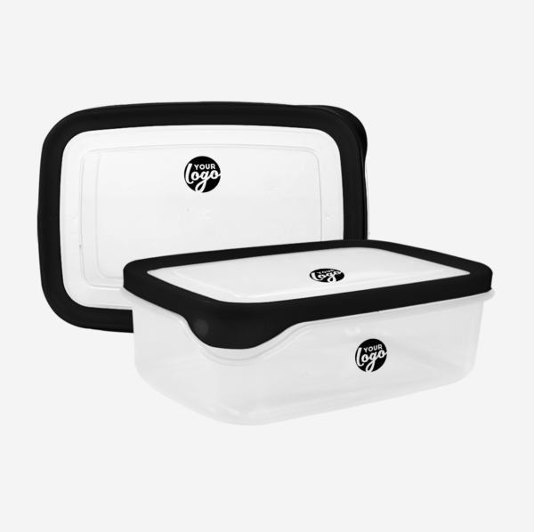 Large Plastic Container with TPE Seal 2 LARGE PLASTIC CONTAINER IN BLACK