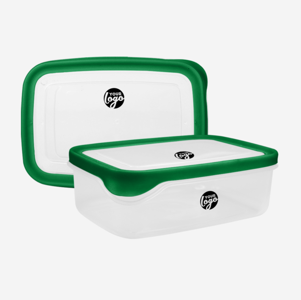Large Plastic Container with TPE Seal 10 LARGE PLASTIC CONTAINER IN GREEN