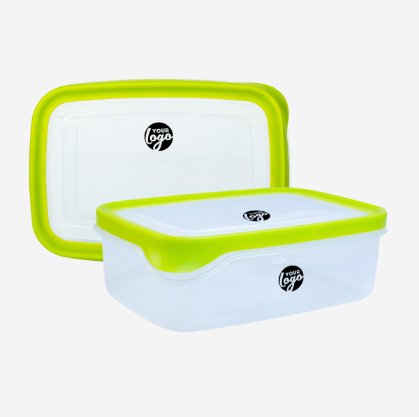 Large Plastic Container with TPE Seal 9 LARGE PLASTIC CONTAINER LIME GREEN