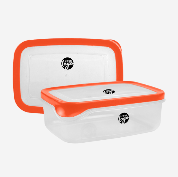 Large Plastic Container with TPE Seal 15 LARGE PLASTIC CONTAINER IN ORANGE