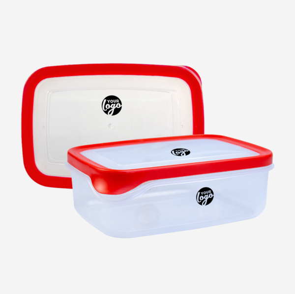 Large Plastic Container with TPE Seal 14 LARGE PLASTIC CONTAINER IN RED