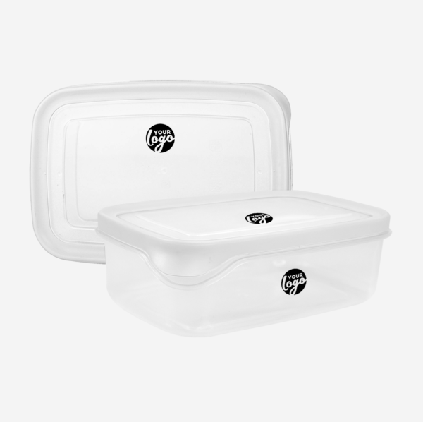 Large Plastic Container with TPE Seal 3 LARGE PLASTIC CONTAINER IN WHITE
