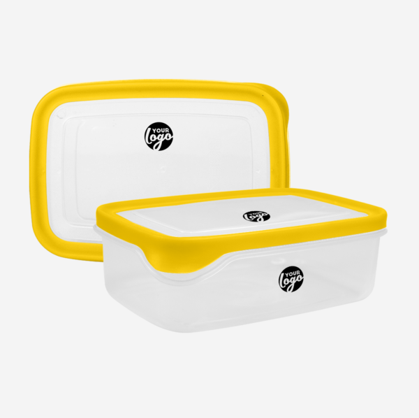Large Plastic Container with TPE Seal 5 LARGE PLASTIC CONTAINER IN YELLOW