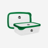 MEDIUM PLASTIC CONTAINER IN EMERALD GREEN