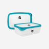 MEDIUM PLASTIC CONTAINER IN TURQUOISE
