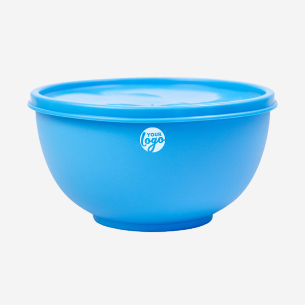 Miso Plastic Bowl 7 MISO PLASTIC BOWL WITH LID IN CYAN