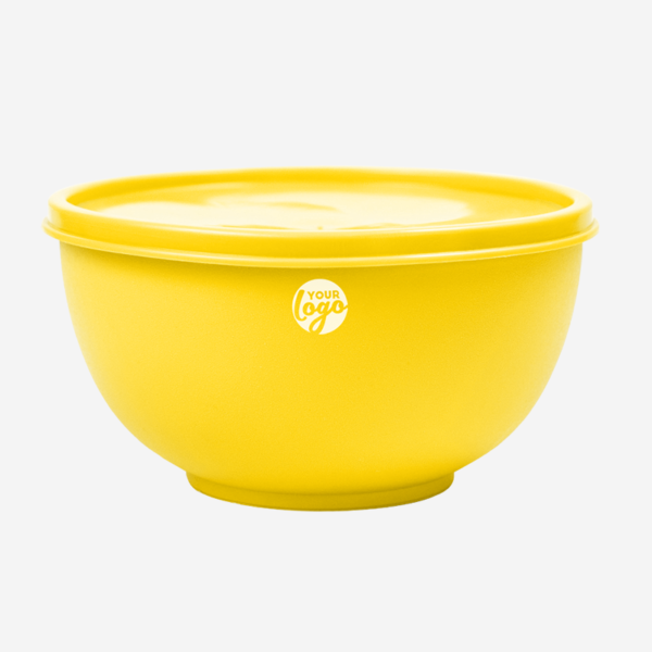 Miso Plastic Bowl 14 MISO PLASTIC BOWL WITH LID IN YELLOW