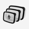 PLASTIC CONTAINER SET IN BLACK