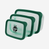 PLASTIC CONTAINER SET IN BOTTLE GREEN
