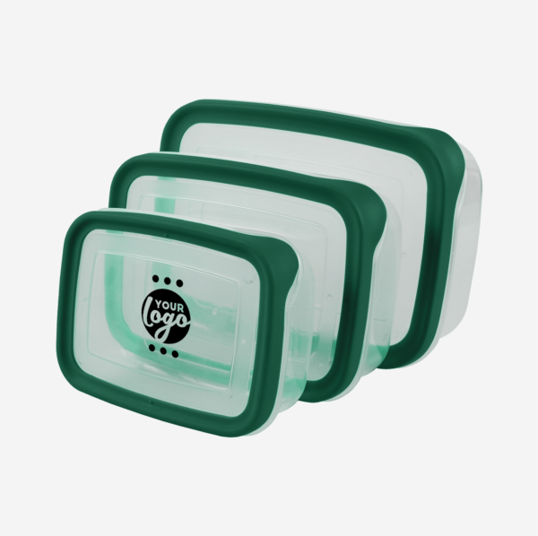 PLASTIC CONTAINER SET IN BOTTLE GREEN