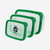 PLASTIC CONTAINER SET IN EMERALD GREEN
