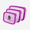 PLASTIC CONTAINER SET IN PURPLE
