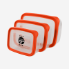 PLASTIC CONTAINER SET IN ORANGE