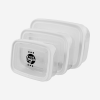 PLASTIC CONTAINER SET IN WHITE
