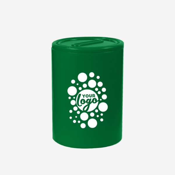 PLASTIC ROUND MONEY BOX Emerald Green 1