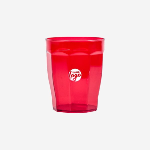 REF 1302 LUMO TULIP TUMBLER 200ML RED 2