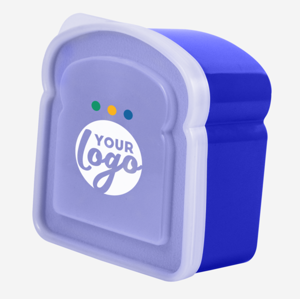 Lumo Club Sandwich Slice Shape Lunchbox 8 Ref 1063 Lumo Club Sandwich Slice Lunch Box Royal Blue