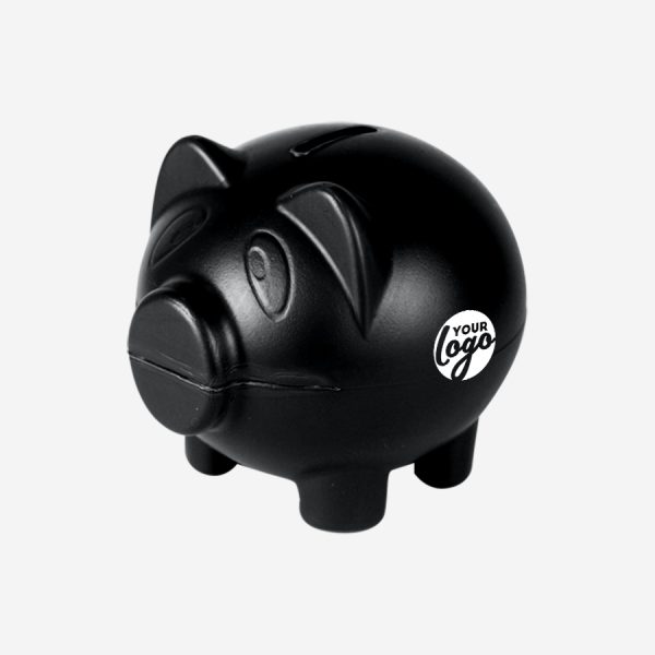 Ref 766 Money Box Piggy BLACK