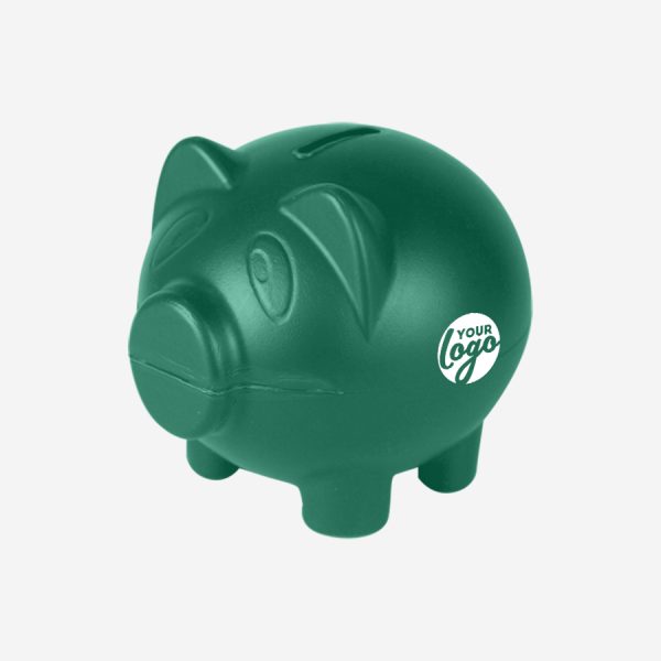 Ref 766 Money Box Piggy BOTTLE GREEN