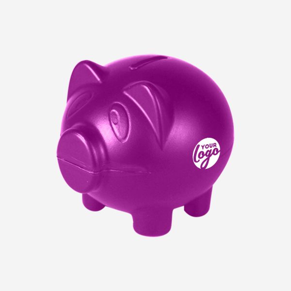 Ref 766 Money Box Piggy GRAPE