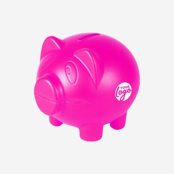 Ref 766 Money Box Piggy MAGENTA