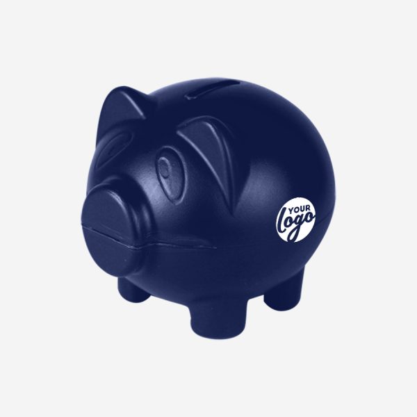 Ref 766 Money Box Piggy NAVY BLUE