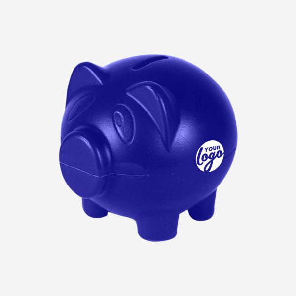 Ref 766 Money Box Piggy ROYAL BLUE