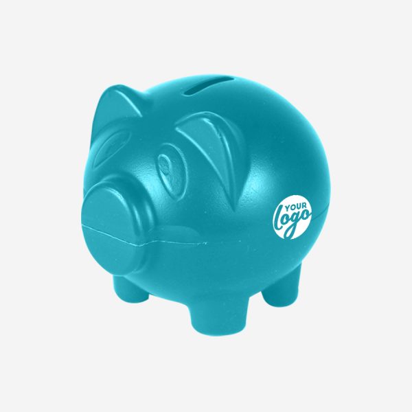 Ref 766 Money Box Piggy TURQUOISE